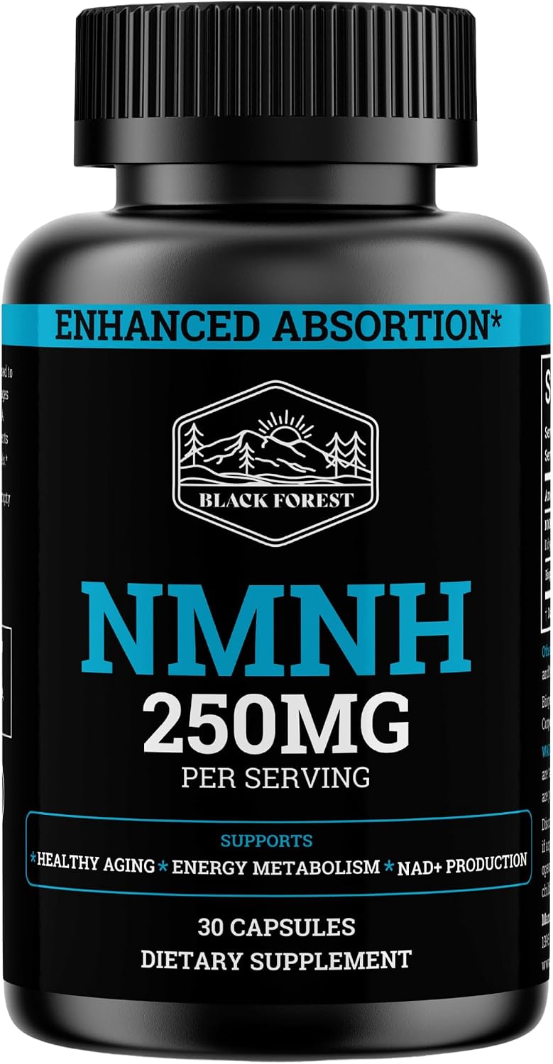 Black Forest NMN 1000 mg - Nicotinamida Mononucleótido con BioPerine® (60 Cápsulas)