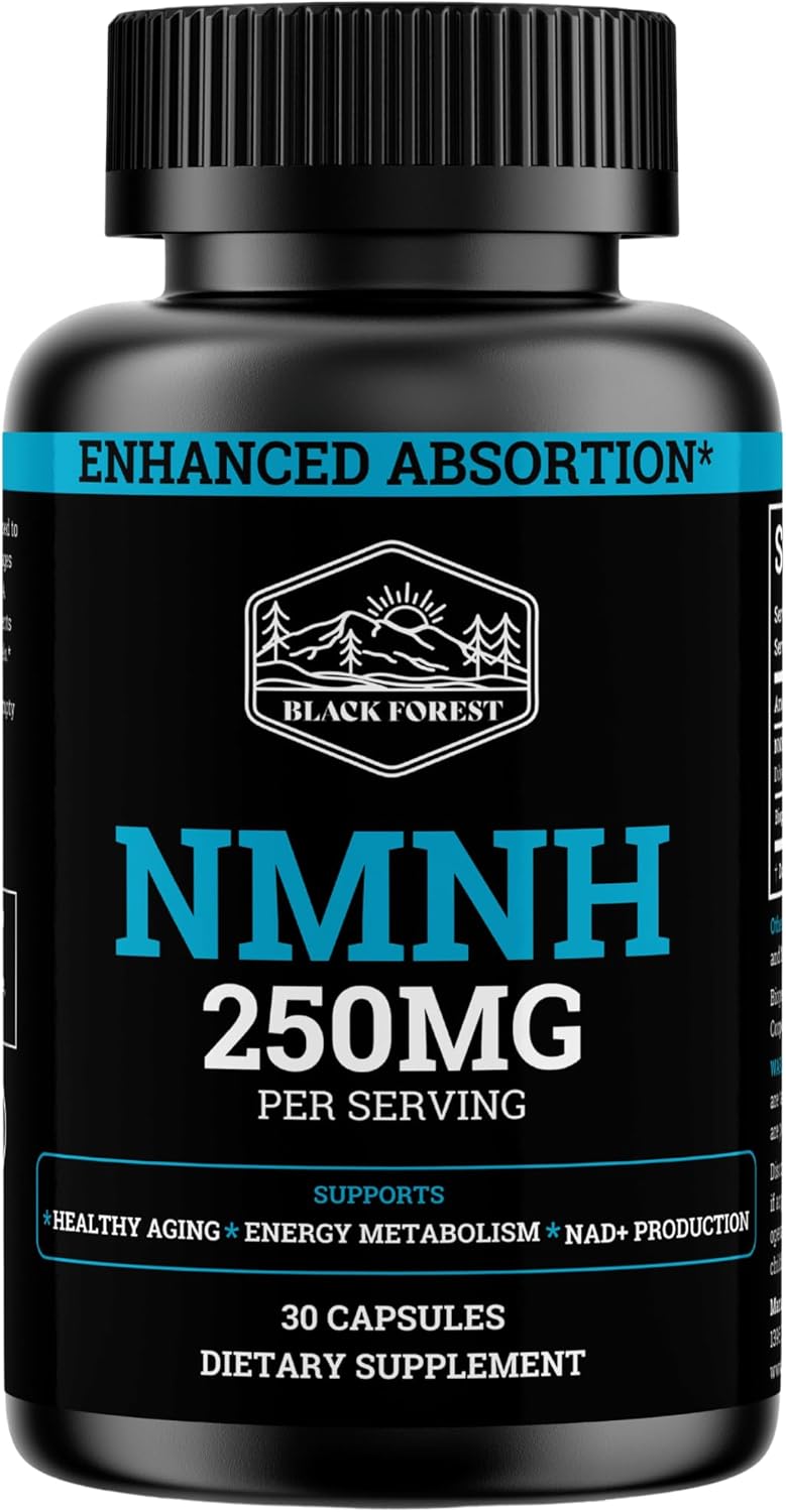 NMNH Supplement 250mg - DiHidro-Nicotinamida Mononucleótido Puro con Bioperine® (Alternativa NMN para Aumentar NAD+)