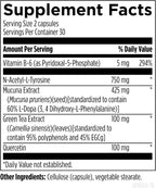 Designs for Health DopaBoost - Complemento Cognitivo y de Estado de Ánimo - Acetil-L-Tirosina, Extracto de Mucuna, Vitamina B6 - Vegano (60 Cápsulas)