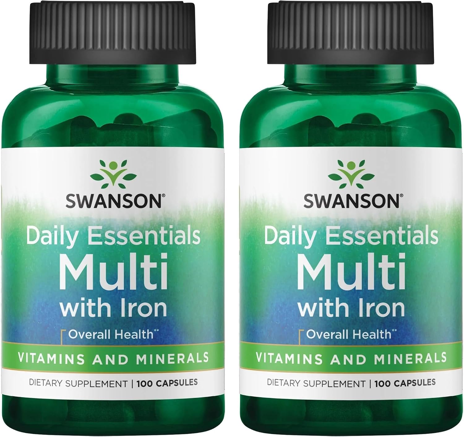 Swanson Multi y Mineral Diario, Multivitamínico y Multimineral para Hombres y Mujeres, 100 Cápsulas