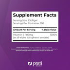 Prati Donaduzzi Vitamina E 100 Cápsulas Blandas 400 UI (180 mg dl-Alfa)