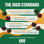 JUGO Beauty + SUPERFOODS Gominolas de Colágeno y Biotina para Cabello, Piel y Uñas - 40 Unidades