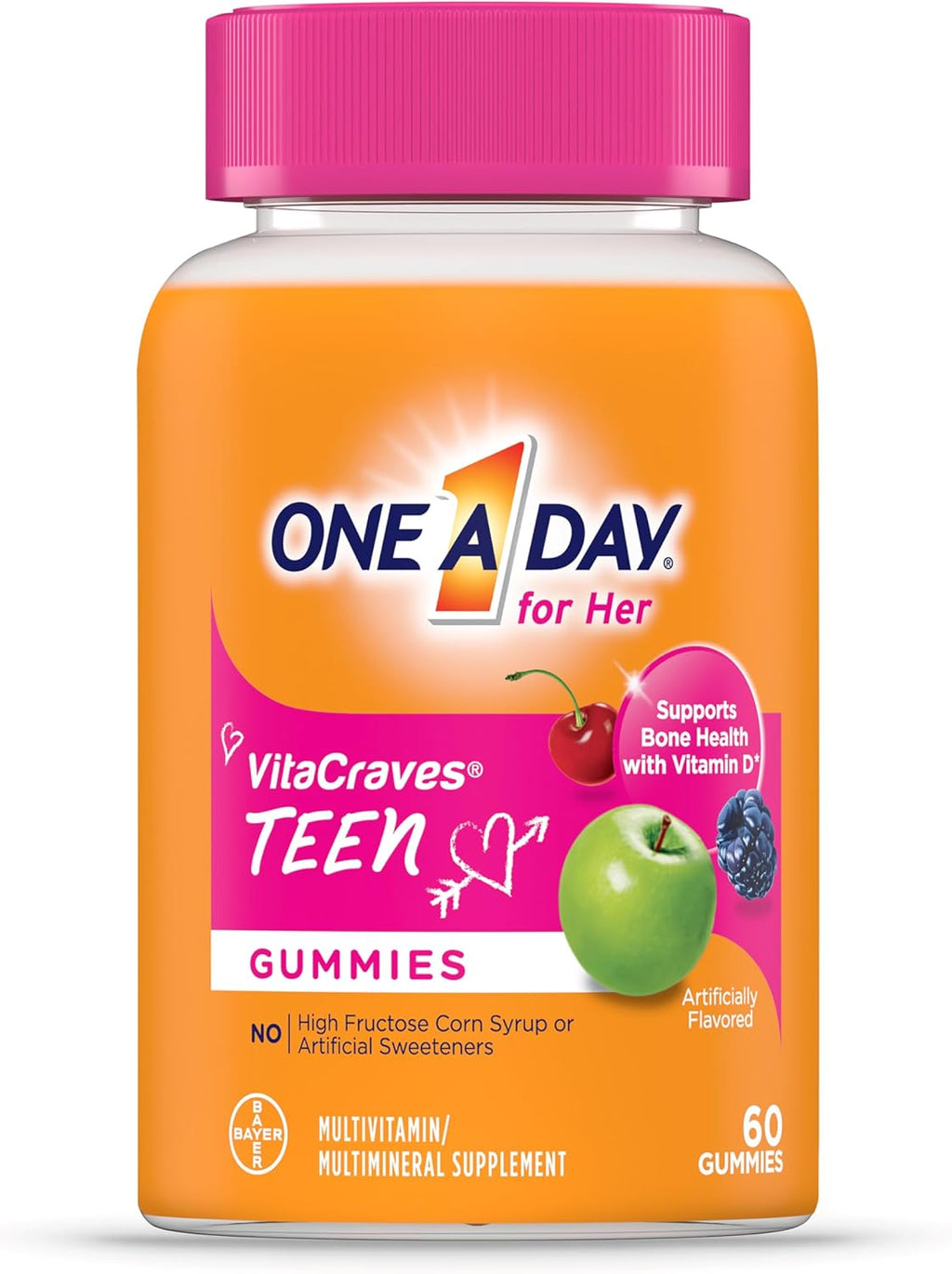 One A Day Teen Girl Multivitamínico en Gominolas 60 unidades