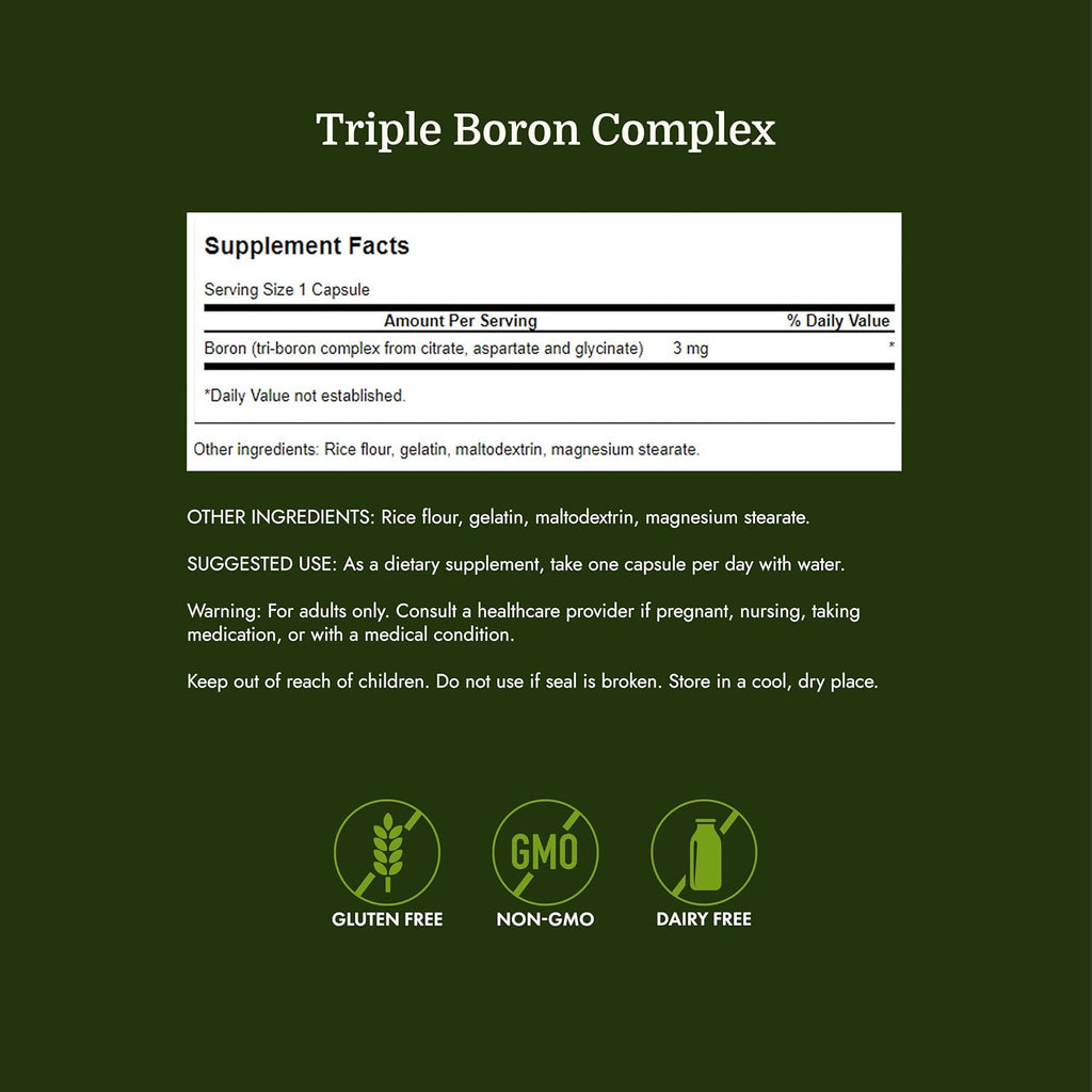 Swanson Triple Boron Complex - 250 Cápsulas