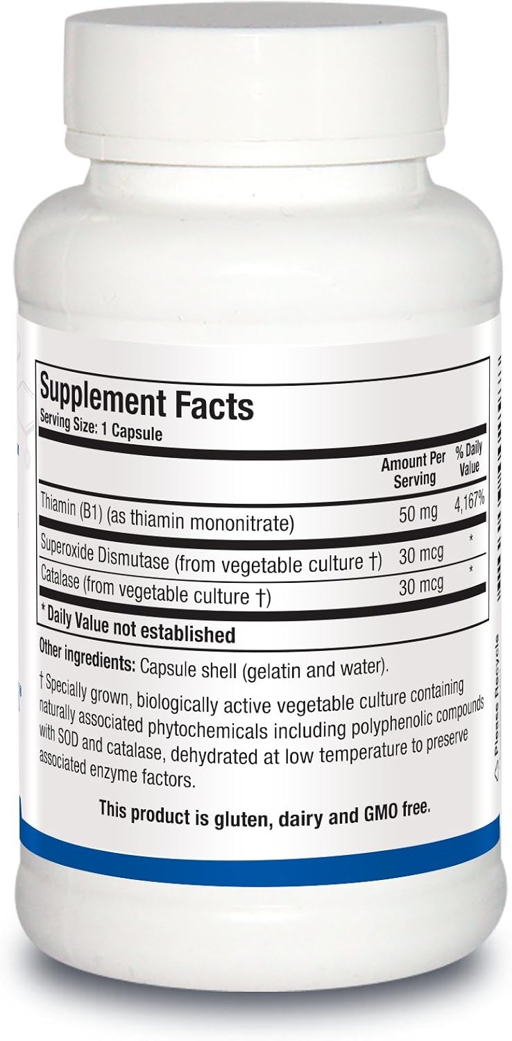 Thiamin 50™ – High Potency Vitamin B1, 50 mg, 90 Capsules