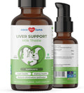 Milk Thistle Líquido para Perros - Apoyo para Hígado, Riñones y Desintoxicación