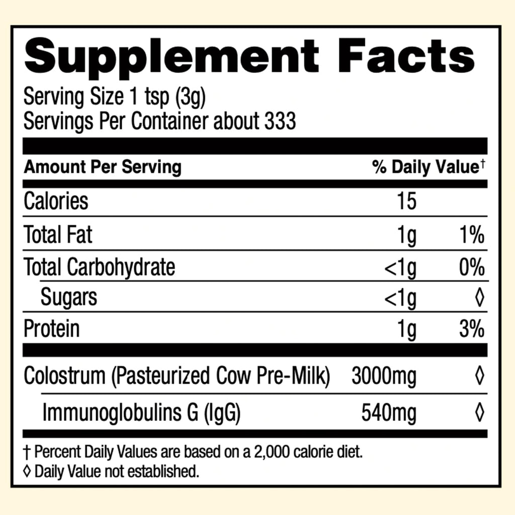 Surthrival: Colostrum Powder (1 kg) - Food Supplement