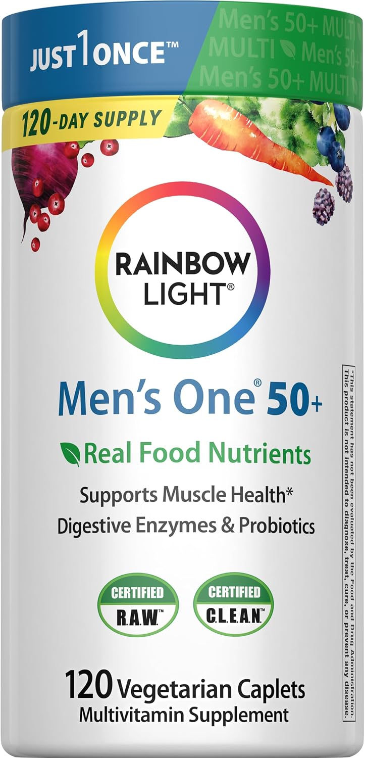 Rainbow Light Men's 50 Plus Multivitamin 120 Comprimidos