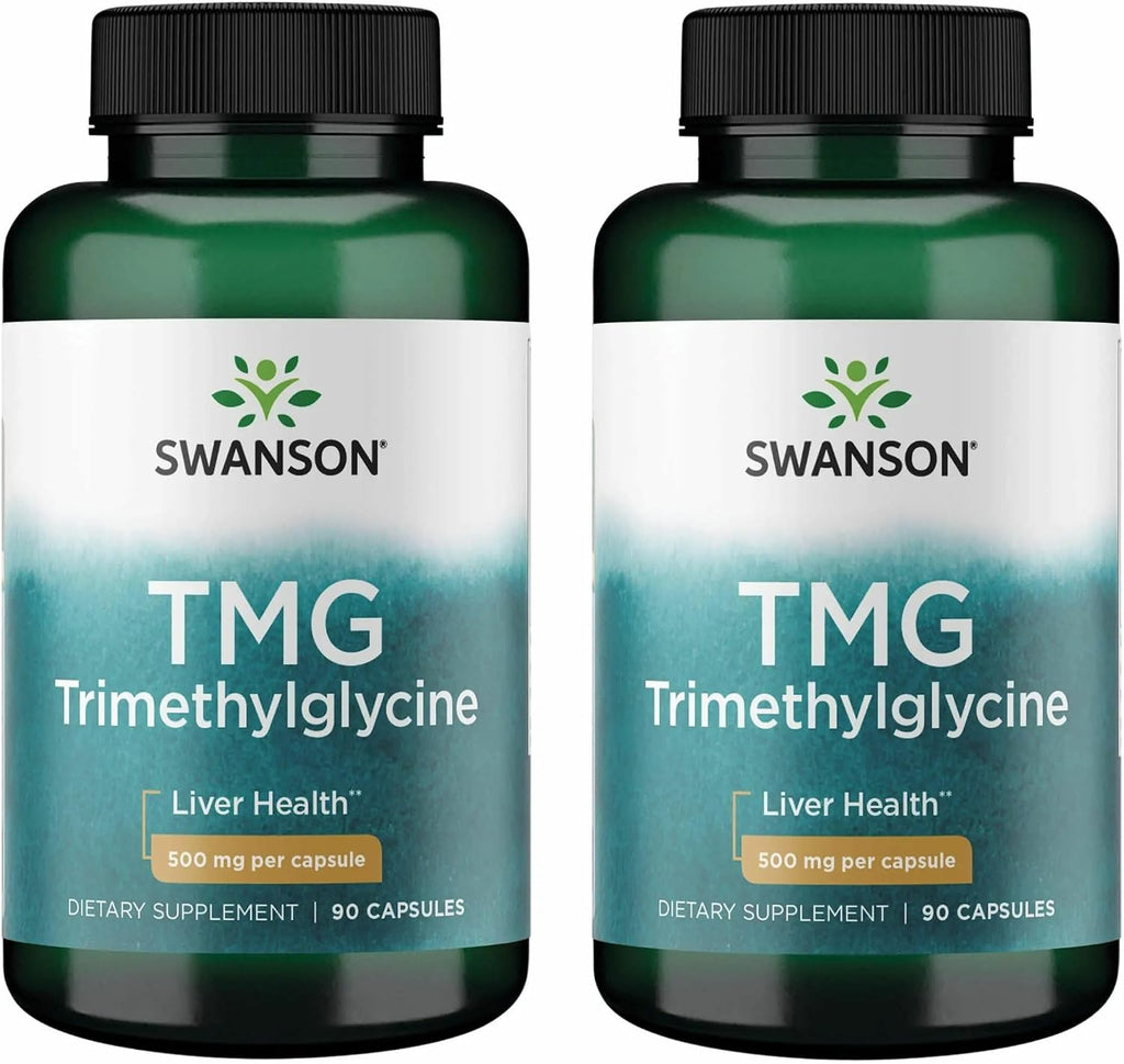 Swanson TMG Trimetilglicina – 90 Cápsulas (500 mg cada una)