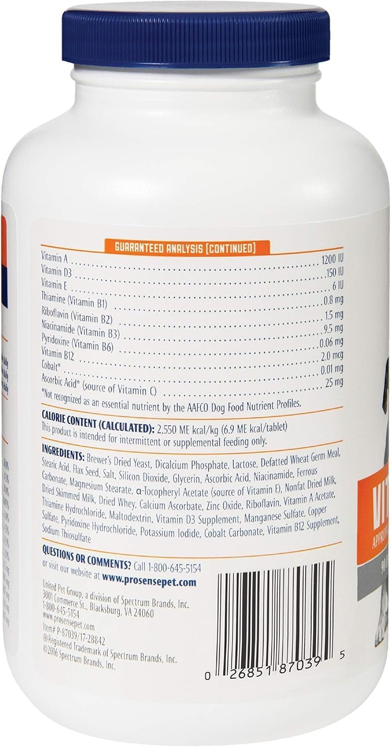ProSense Vitamin Solutions - Comprimidos Masticables Multivitamínicos para Perros