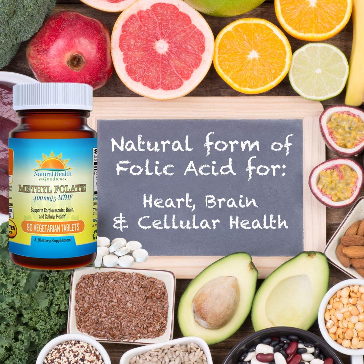 Folate 400 mcg 5-MTHF (667 mcg DFE) Methylfolate