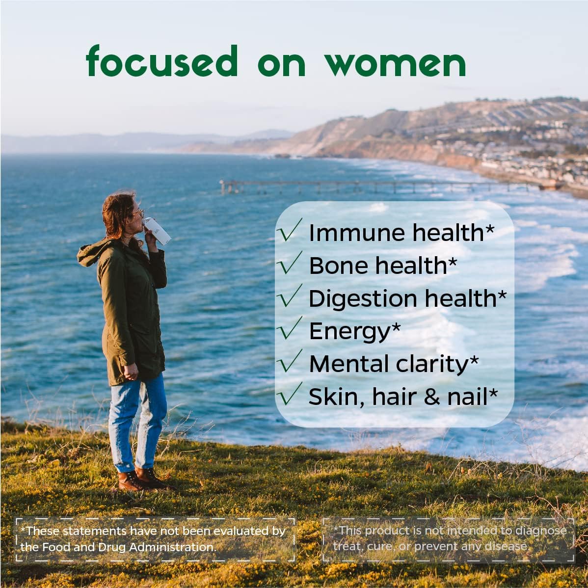 Zenkgo Multivitamínico para Mujeres con Probióticos + Alimentos Integrales (60 comprimidos)