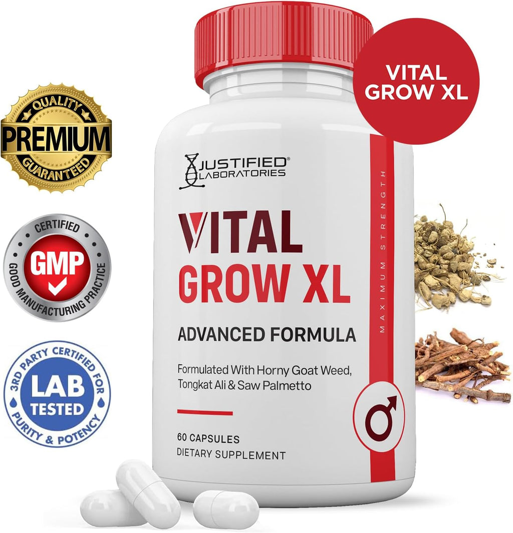 Vital Grow XL Pills 1484MG – Fórmula Avanzada para la Salud Masculina, 60 Cápsulas