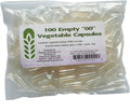 Conexión de Cápsulas 100 Cápsulas Vacías Vegetales Tamaño 00, Veganas y Vegetarianas