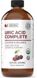 Complete Natural Products Uric Acid Complete - 473 ml Líquido para el Apoyo al Ácido Úrico, Salud Renal y Circulación con Vinagre de Manzana, Cereza Ácida y Remolacha