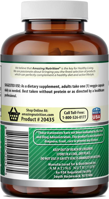 Amazing Formulas GABA 750 mg por Cápsula - 100 Cápsulas Veganas – Image 4