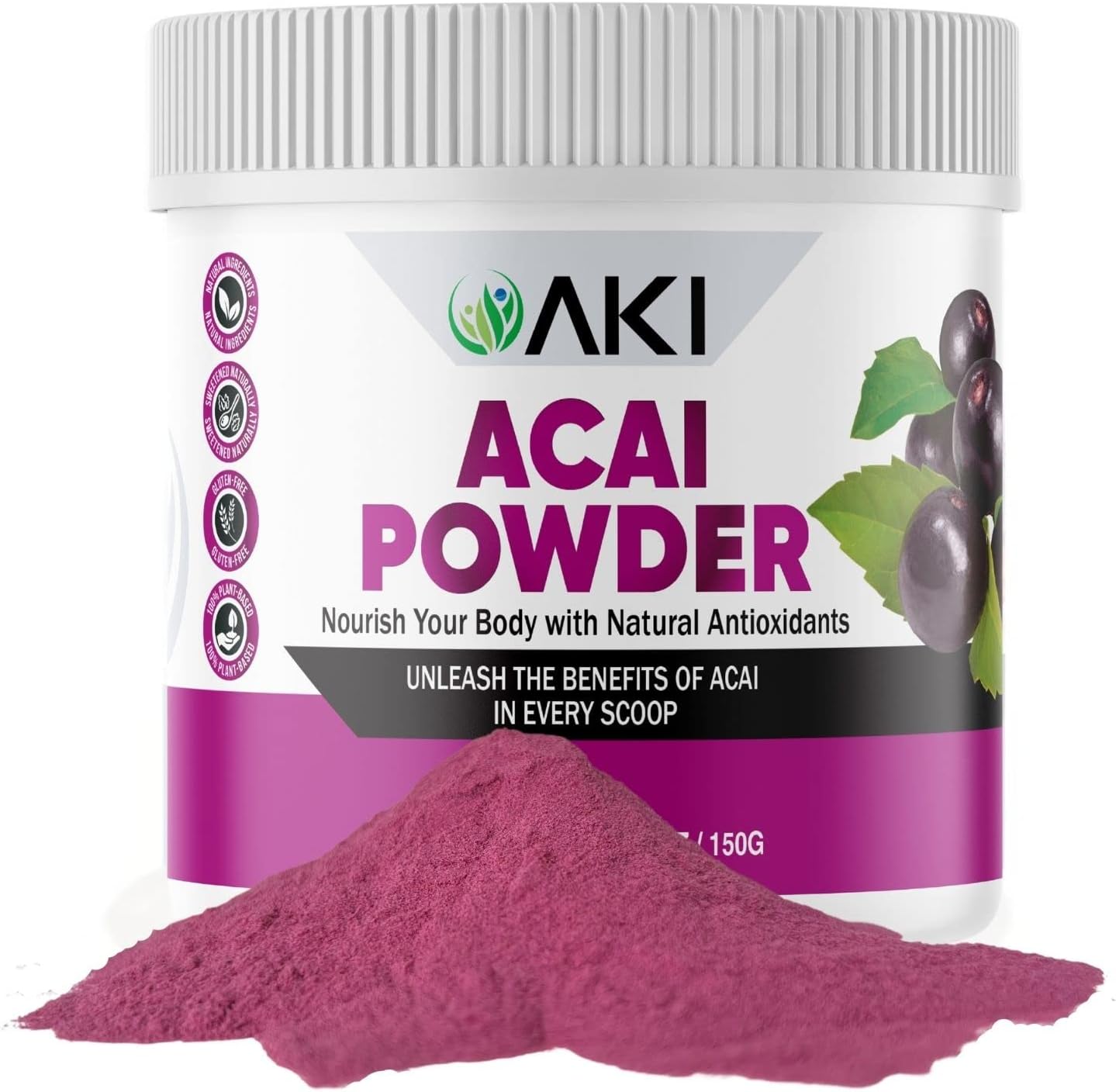 AKI Acai Powder - Polvo de Acai (150g)