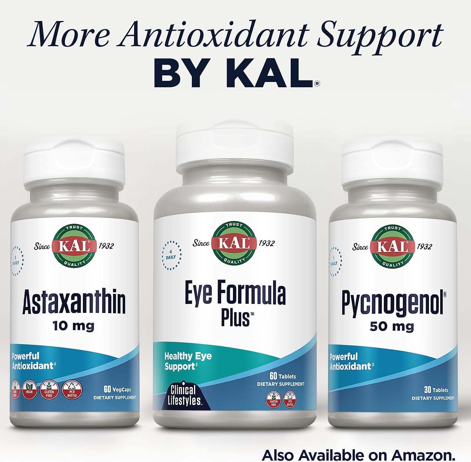 KAL Eye Formula Plus - Complemento Ocular con Luteína y Zeaxantina, 60 Comprimidos
