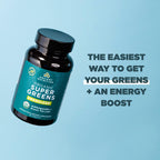 Ancient Nutrition Supergreens Energizer, Comprimidos Orgánicos con Cafeína, 90 uds
