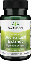 Swanson Buchu Leaf - Extracto 4:1 - Suplemento Herbal - 60 Cápsulas (100 mg)