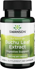 Swanson Buchu Leaf - Extracto 4:1 - Suplemento Herbal - 60 Cápsulas (100 mg)