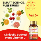 Organic Veda Super Fruits Vitamina C - Amla y Acerola con Bioflavonoides - 120 Cápsulas Veganas
