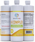 BrainChild B-Complex Líquido - Vitaminas B Metiladas de Alta Potencia para Energía, Estrés y Estado de Ánimo, Sin OGM, Vegano, Sin Gluten, Limón - 473 ml