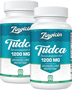 Zingicin TUDCA 1200mg - 60 Cápsulas Vegetales - Complemento Alimenticio de Sales Biliares