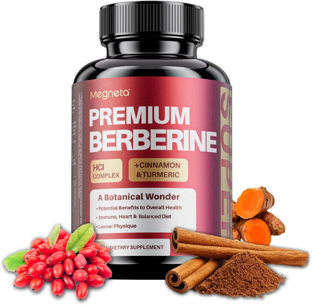 Complejo Premium de Berberina HCl con Canela y Cúrcuma - 180 Cápsulas