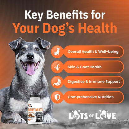 LotsOfLove Daily Multi Dog Chews - Multivitamínico masticable para perros (60 unidades) – Image 3