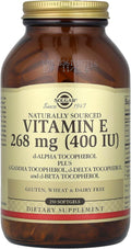 Solgar Vitamina E, d-Alfa Tocoferol más d-Gamma, d-Delta y d-Beta Tocoferol, 268 mg (400 UI), 250 Cápsulas Blandas