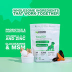 K9Power Total K9 – Polvo Multivitamínico 11 en 1 para Perros