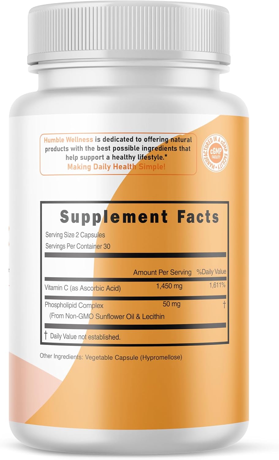 Humble Liposomal Vitamin C - Fórmula de Absorción Avanzada
