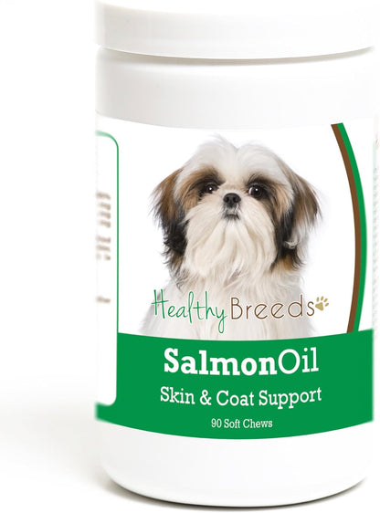Healthy Breeds Shih Tzu Salmon Oil Soft – Piel y pelaje: Ayuda a mantener la barrera cutánea y promueve un manto – Image 1
