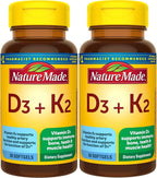 Nature Made Vitamina D3 + K2, 5000 UI (125 mcg), 30 Cápsulas Blandas