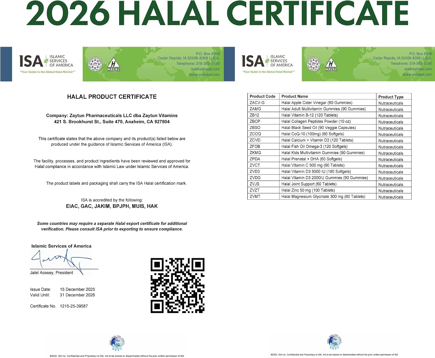 Zaytun Vitamina D3 5000 IU, 180 Cápsulas Blandas - Halal, Sin Gluten, No GMO