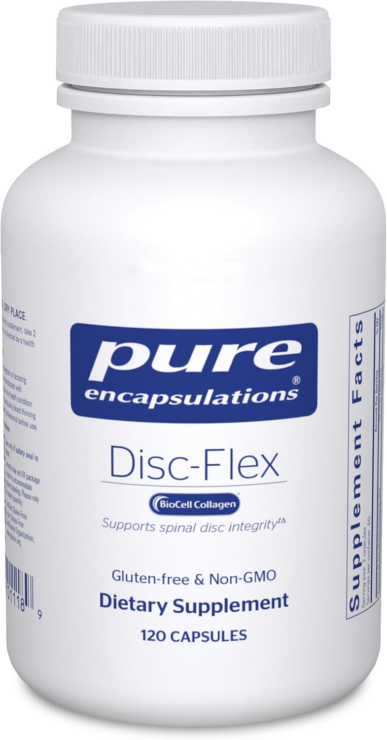 Pure Encapsulations Disc-Flex - Suplemento para la Salud Ósea y Musculoesquelética - 120 Cápsulas