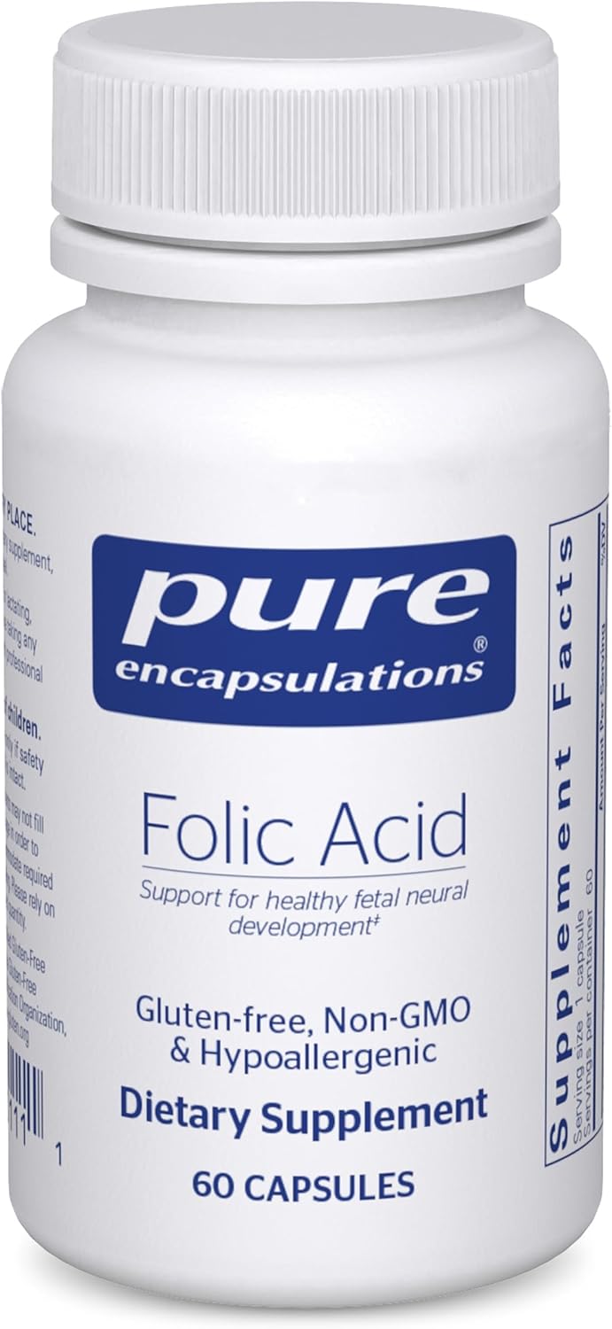 Pure Encapsulations Ácido Fólico - 60 Cápsulas