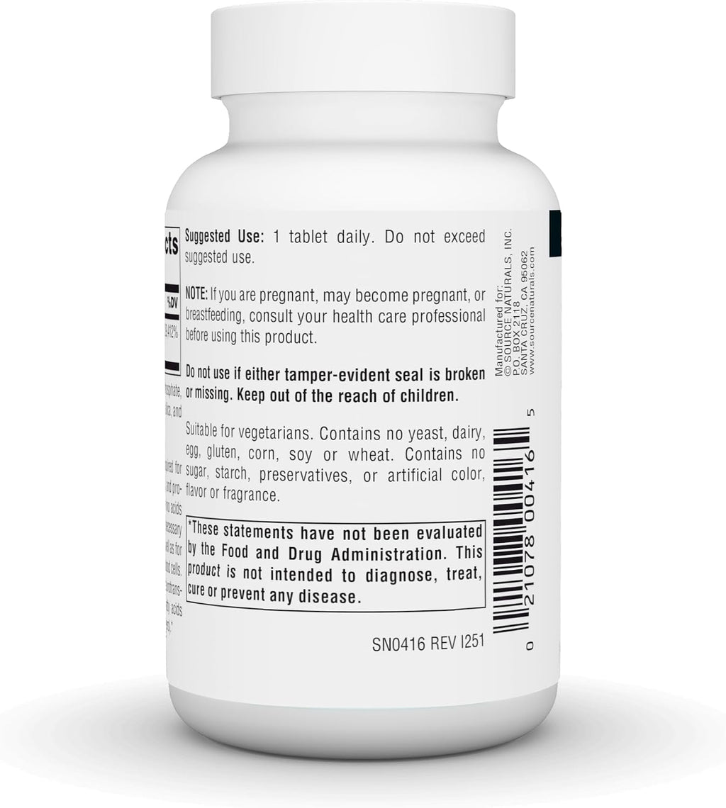 Source Naturals Vitamin B6 500 mg, 100 Tablets