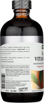 Nature's Answer Vitamina C Líquida 1000 mg con Escaramujo y Bioflavonoides, 236 ml