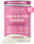 Suplemento de Myo e Inositol D-Chiro 40:1 para Ciclos y Fertilidad, 180 Porciones | 2000 mg de Myo-Inositol y 50 mg de D-Chiro para Batidos, Té y Bebidas - Fabricado en EE. UU. 13.02 oz de Inositol en Polvo para el Bienestar Femenino
