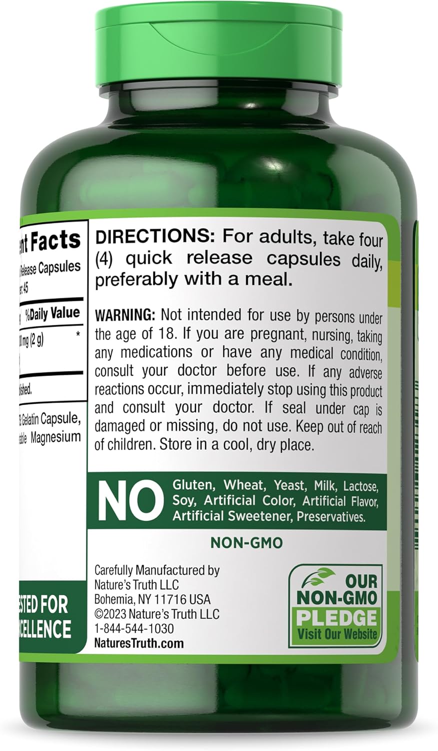 Nature's Truth Raíz de Remolacha Cápsulas 2000mg | 180 Unidades