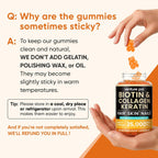 Venture Pal Gomitas de Biotina 10000 mcg con Colágeno y Queratina - 60 unidades