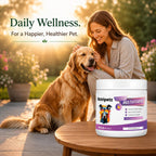 Nutripetz Suplemento Multivitamínico para Perros y Gatos, 120 Masticables Sabor Pato con Glucosamina y Probióticos