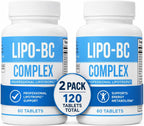 LIPO-BC B-Complex - 2 Bottles of 60 Caplets (120 total)