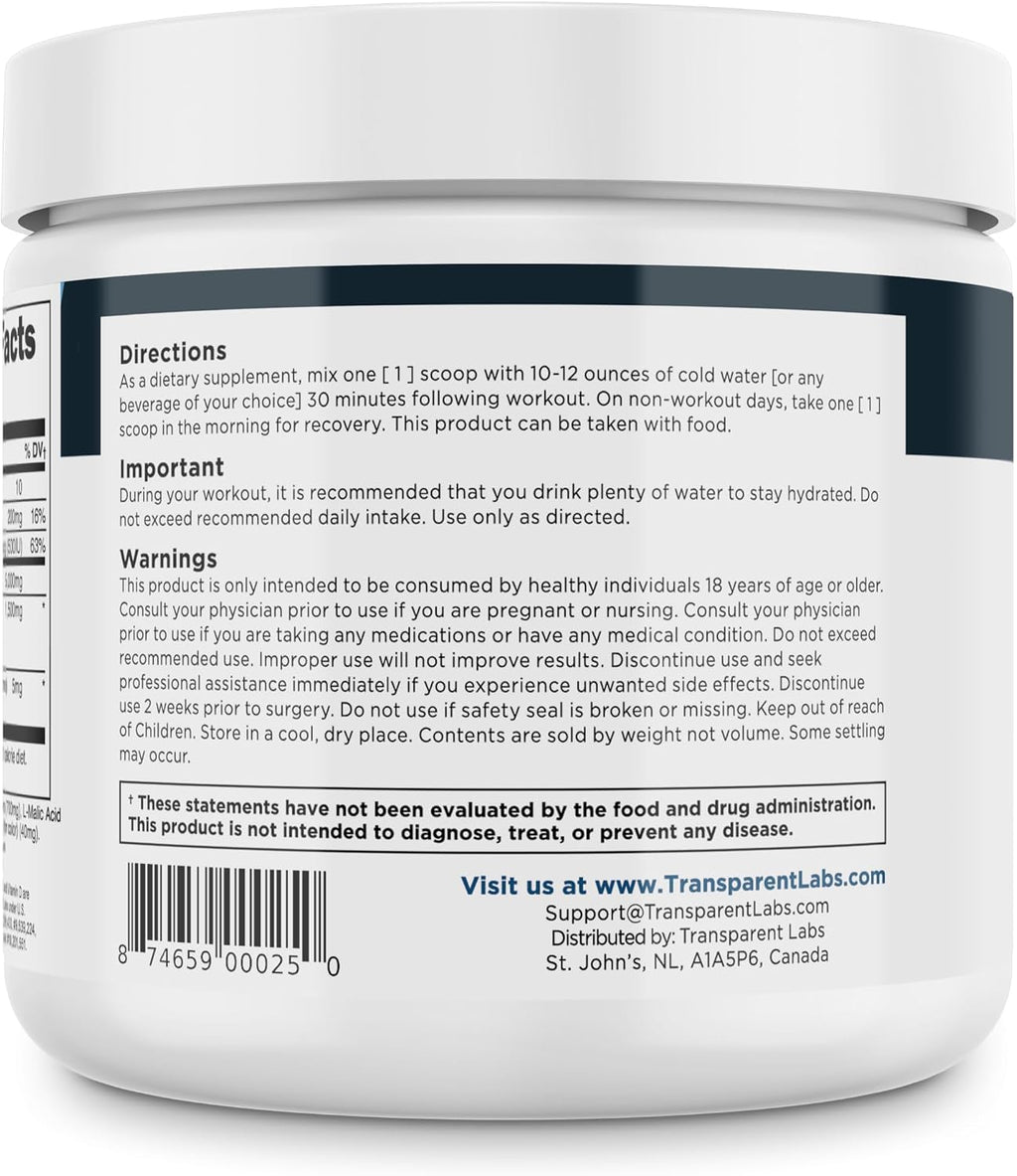 Transparent Labs Creatine HMB - Creatina Monohidrato con HMB, Fresa Limón (30 dosis)
