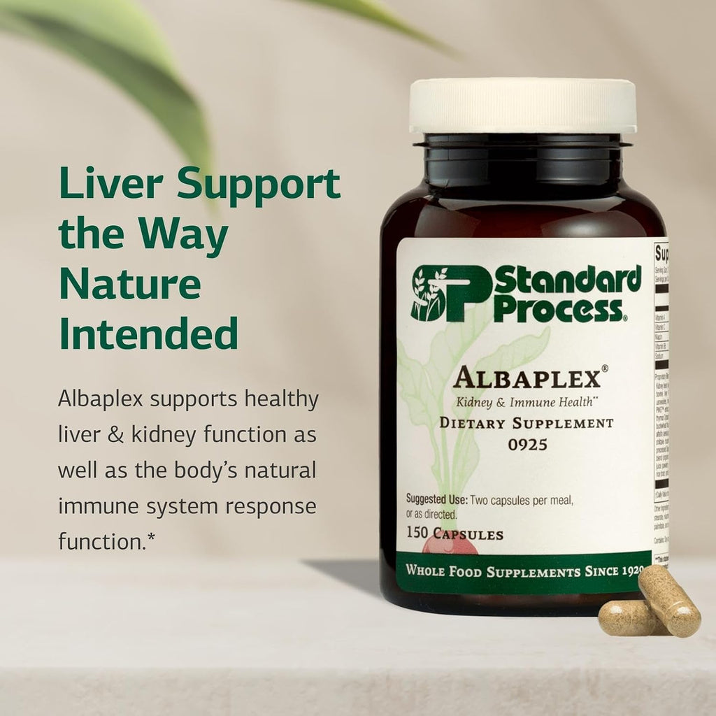 Standard Process Albaplex – Suplemento Hepático e Inmunitario – 150 Cápsulas