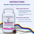 Breeder's Edge Oxy Momma Soft Chews - Suplemento Posnatal para Perras y Gatas Lactantes - 40 unidades
