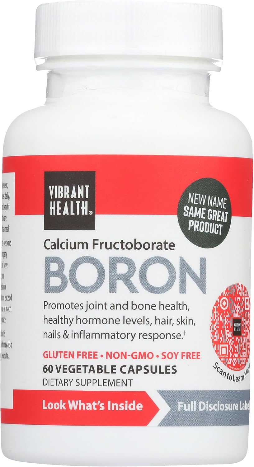 Super Natural Boro de Vibrant Health - 60 Cápsulas
