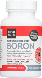 Super Natural Boro de Vibrant Health - 60 Cápsulas